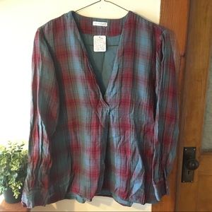 CP Shades x Free People Emily Cotton Plaid Tunic